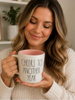 Rae Dunn “Cheers To Another Year” Birthday Cake Mug